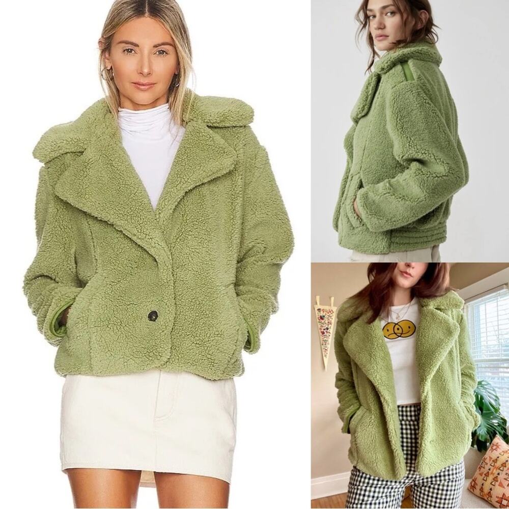 FINAL PRICE NWT NEW Free People Joplin Faux Teddy Jacket